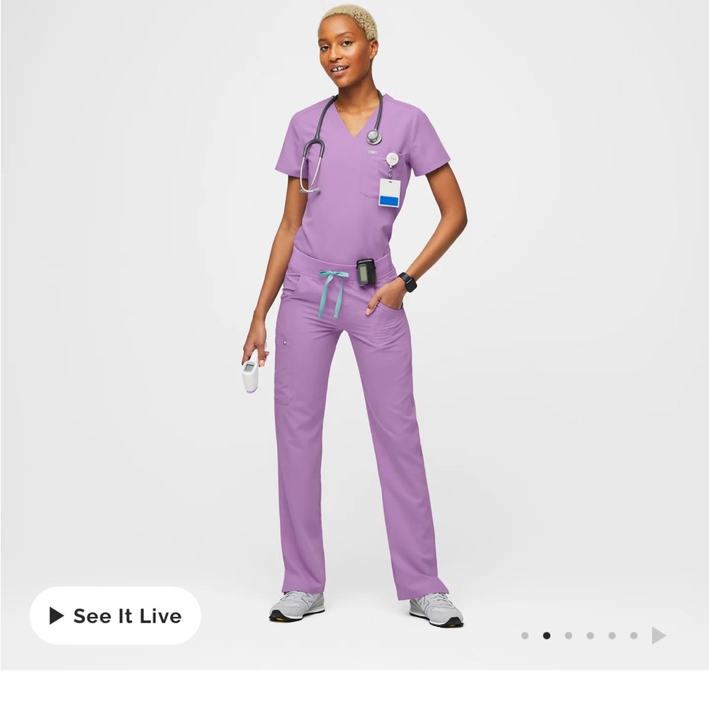 Purple Women's Scrub Set